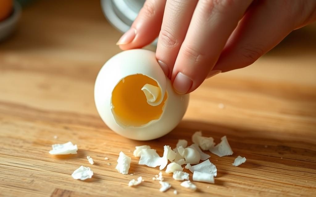 Peeling Hard Boiled Eggs Technique Peeling Hard Boiled Eggs Technique