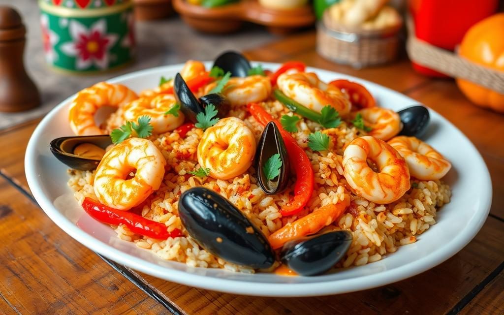 Seafood Jambalaya Dish