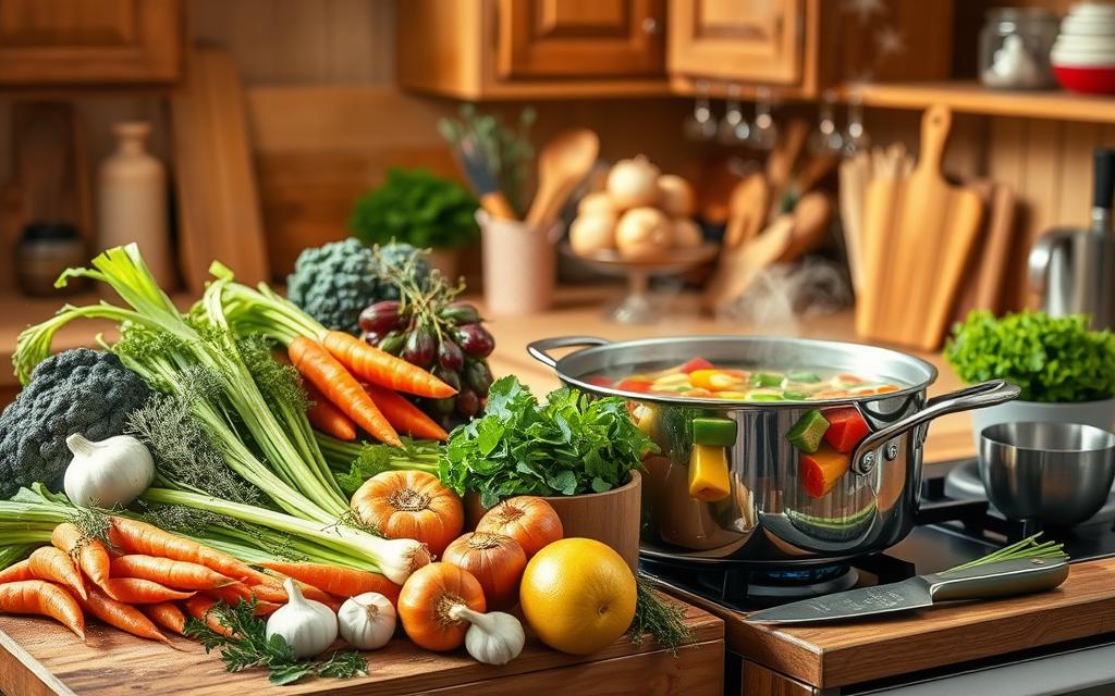 how to make vegetable broth